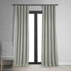 Hpd Half Price Drapes Signature Velvet Thermal Blackout Curtains For Living Room 108 Inch Long (1 Panel) Rod Pocket Insulated Blackout Curtains For Bedroom Window Curtains, 50W X 108L, Reflection Grey
