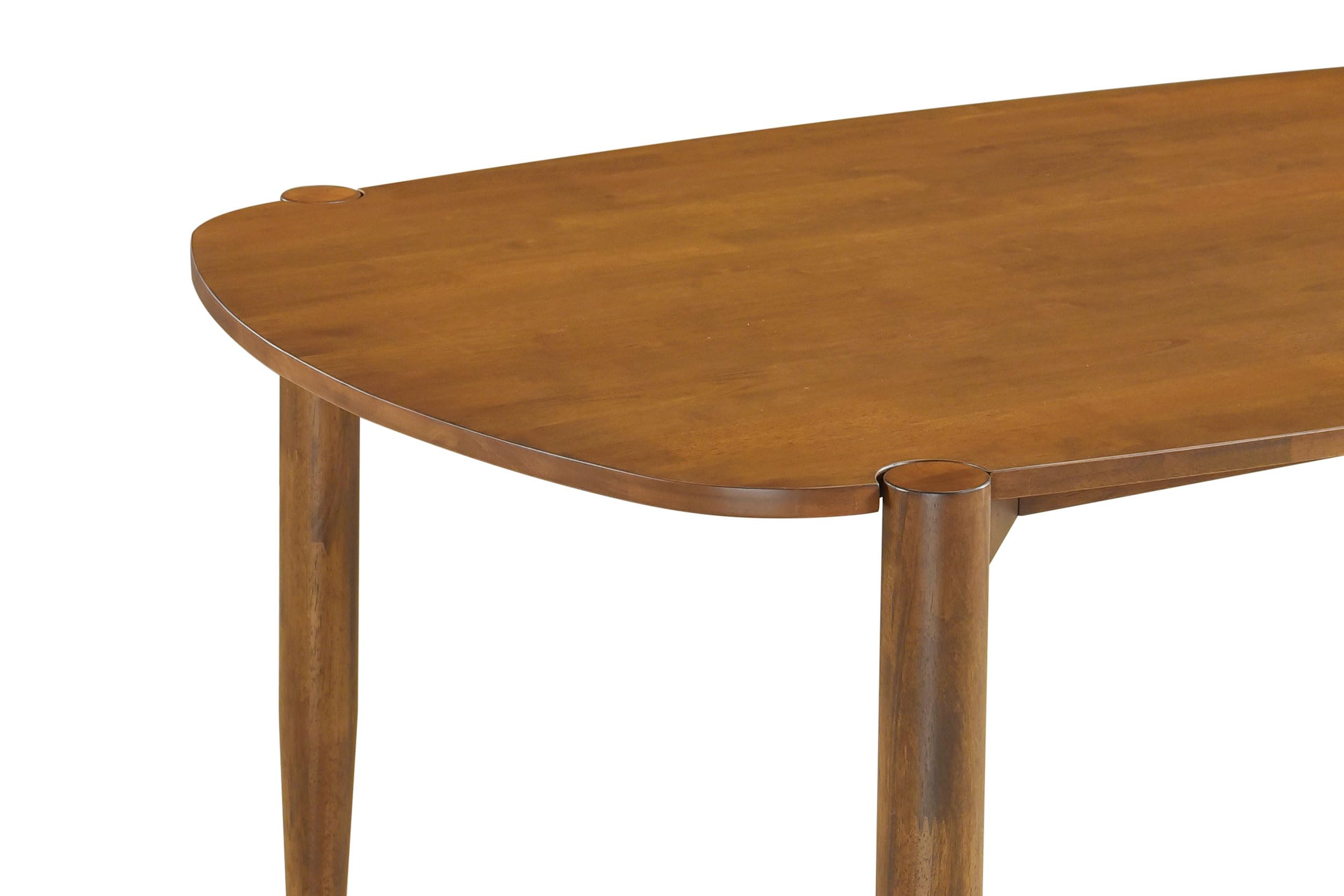 Coaster Home Furnishings Dortch Oval Solid Wood Dining Table Walnut