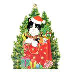 Caspari Christmas Cat Advent Calendar - 1 Each