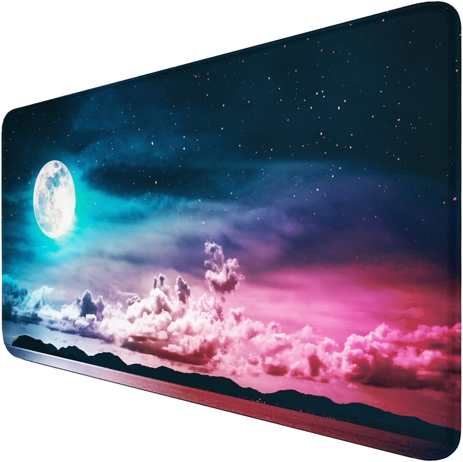 Large Mouse Pad, Gaming Mousepad, 31.5X15.7X0.12 In Extended Mouse Mat Non-Slip Spill-Resistant Desk Pad With Special-Textured S
