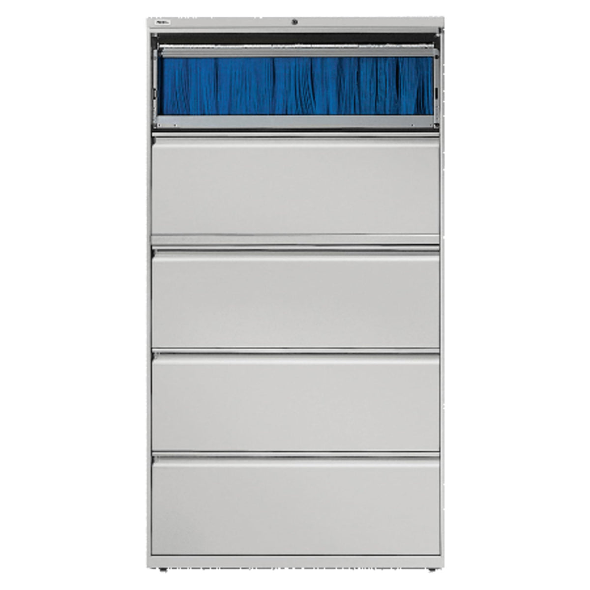 Lorell 5-Drawer Lateral File, 36 By 18-5/8 By 67-11/16-Inch, Gray