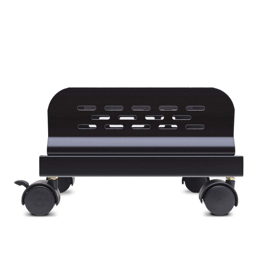 Syba Mobile Desktop Tower Computer Metal Floor Stand Rolling Caster Wheels with Ventilation and Adjustable Width from 6 to 10 Inches - SY-ACC65057
