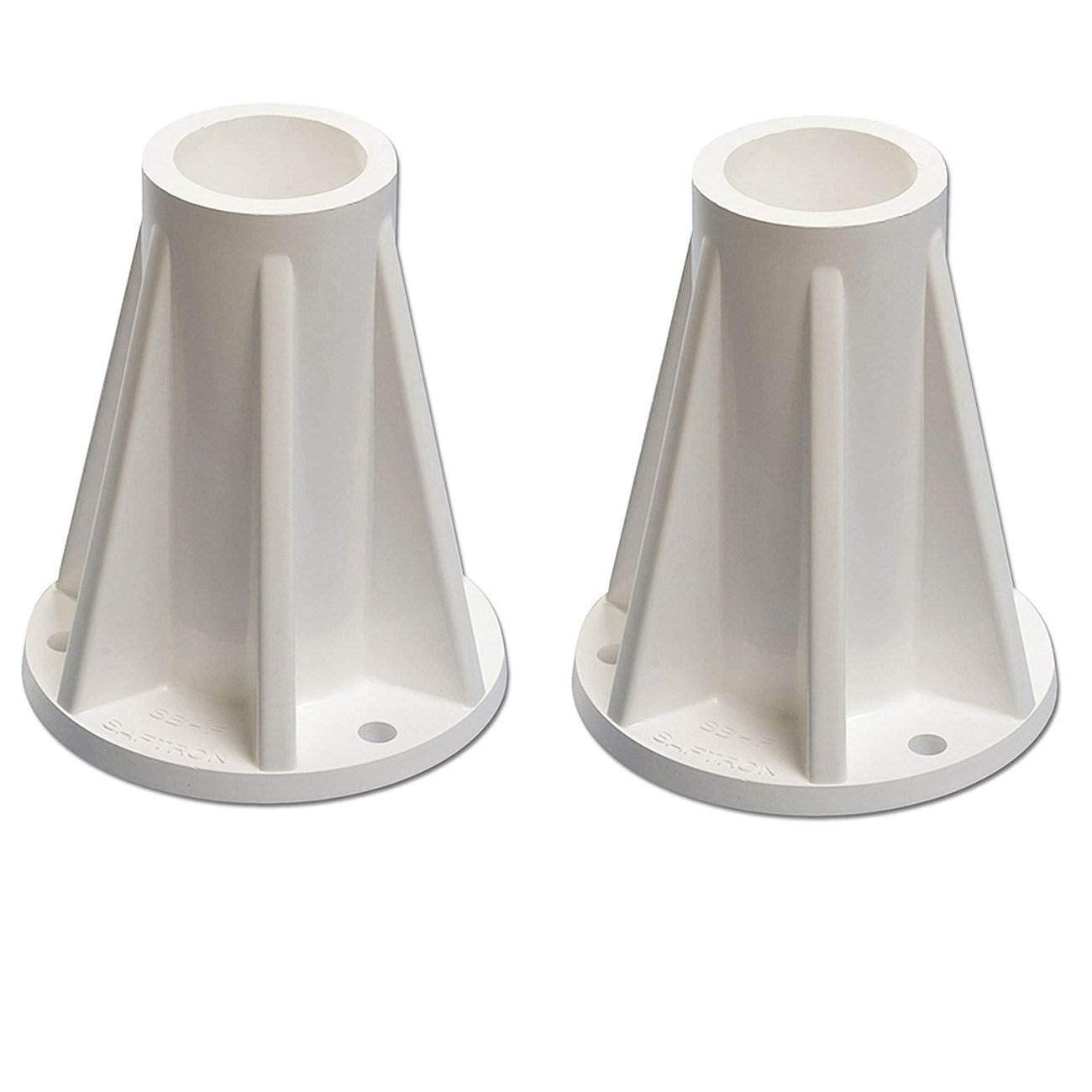 Two Saftron 6' Mounting Bases (White)