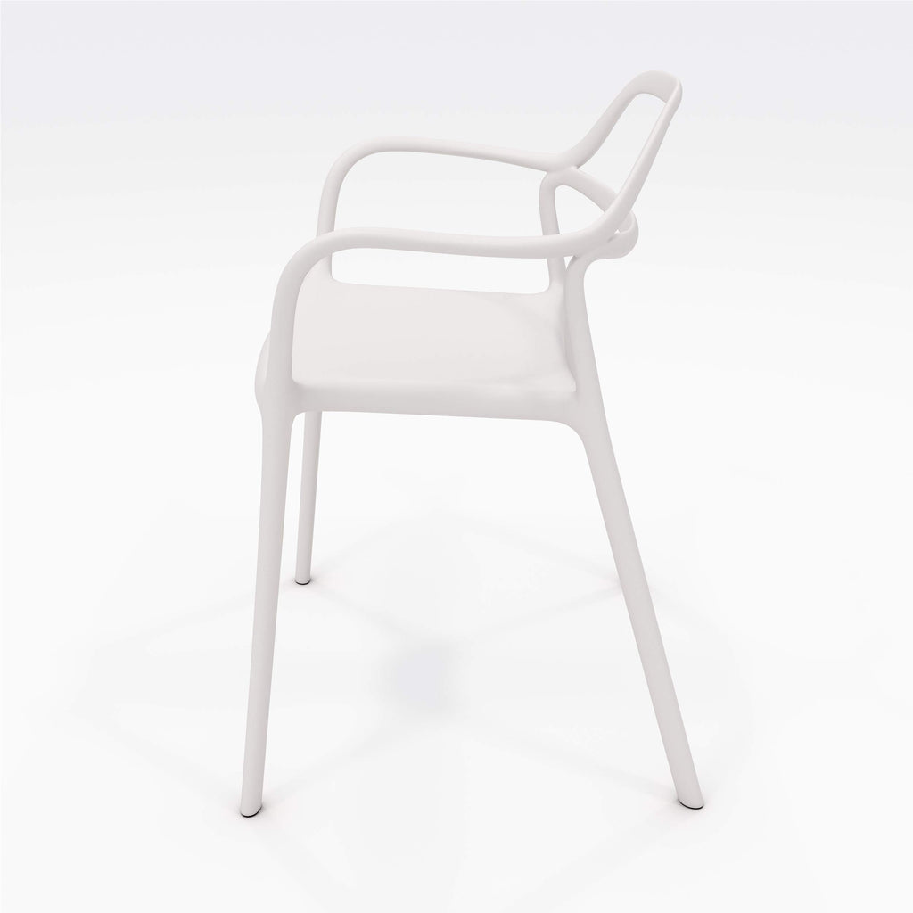 Olio Designs Dali Indoor/Outdoor Chair, White