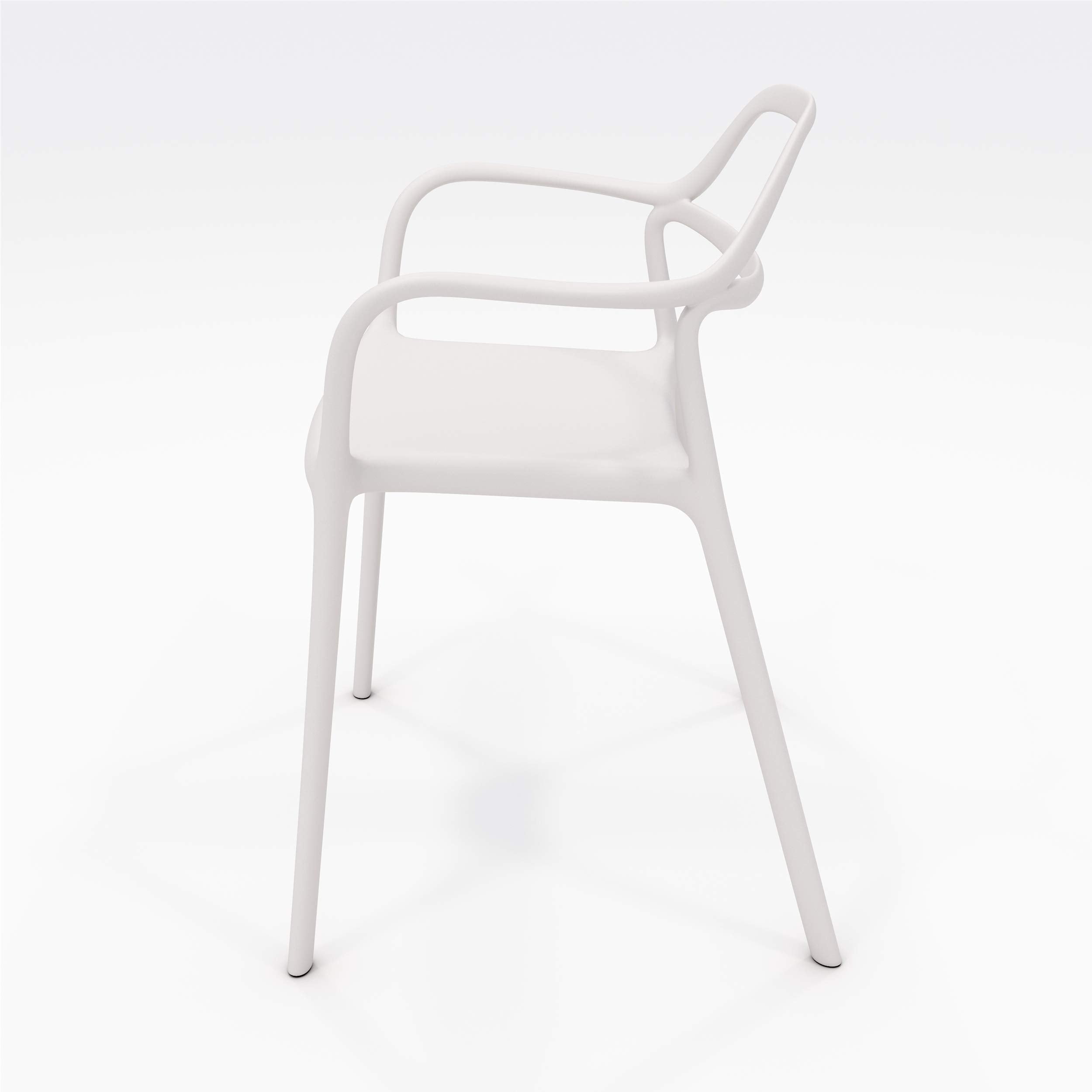 Olio Designs Dali Indoor/Outdoor Chair, White
