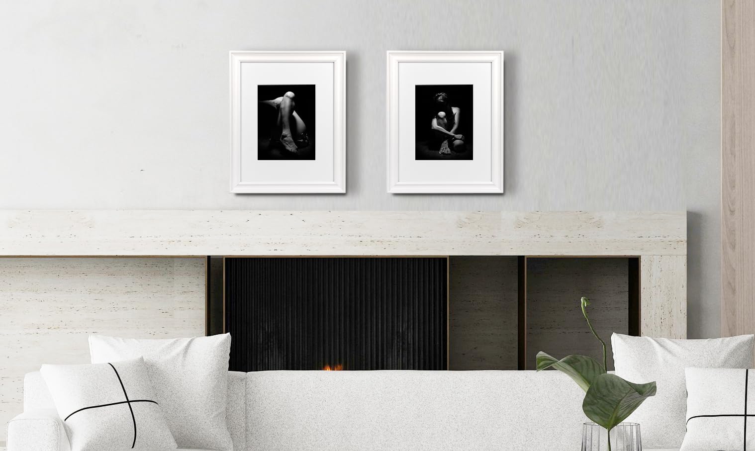 Hogaryo 11X14 Picture Frames White, Display Picture 8X10 With Mat, 2 Set Photo Frames For Wall Mounting Home Decor