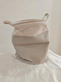 Cotton Laundry Bag, 72L Large Capacity, Foldable Clothes Organiser with Handles, Washable Fabric Storage Basket