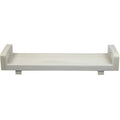 HomeRoots 29' Natural Teak Wood Bath Tray and Seat with Handles