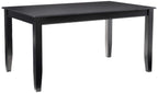 East West Furniture DUT-BLK-T Dudley Kitchen Table - a Rectangle Dining Table Top with Sturdy Legs, 36x60 Inch, Black