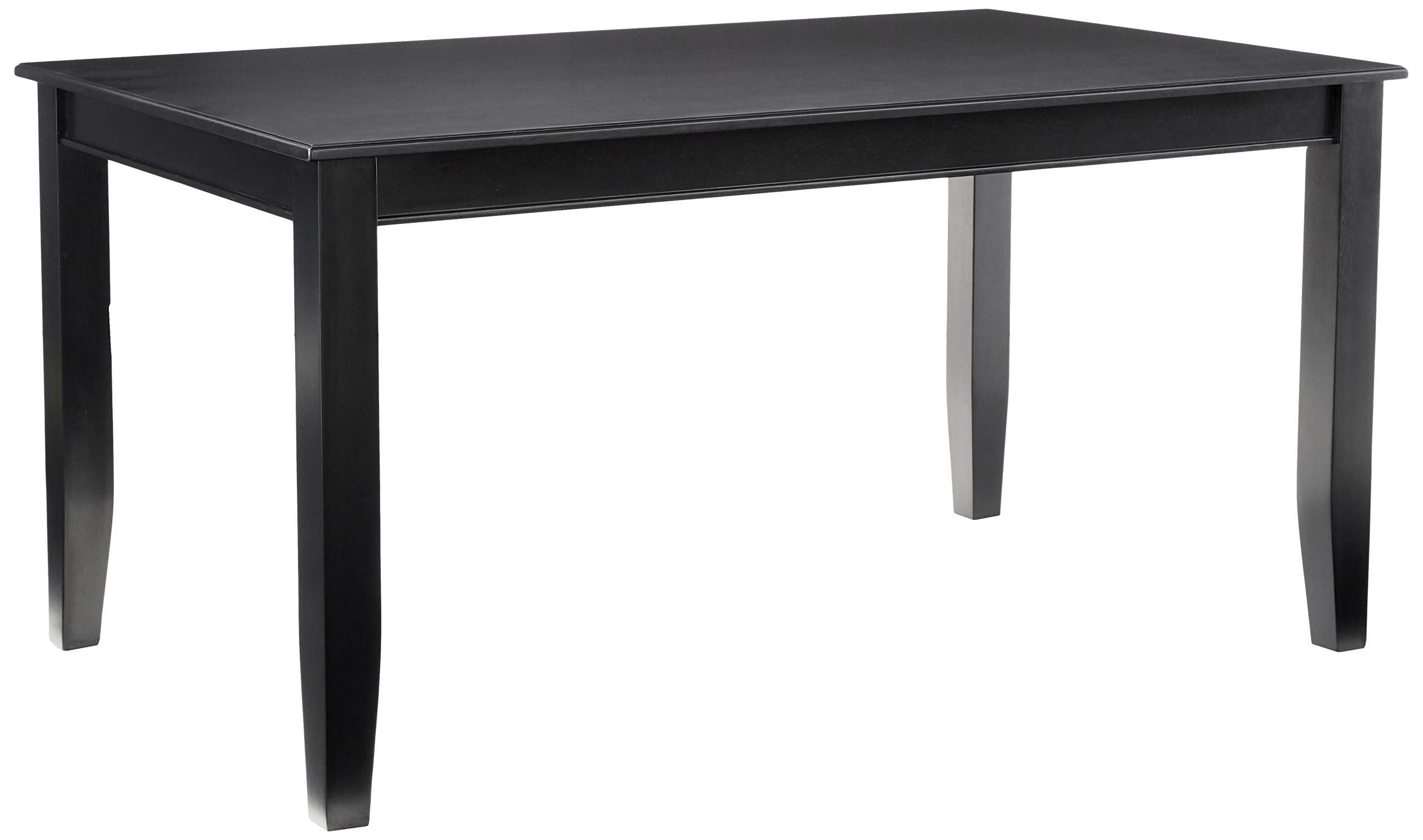 East West Furniture DUT-BLK-T Dudley Kitchen Table - a Rectangle Dining Table Top with Sturdy Legs, 36x60 Inch, Black