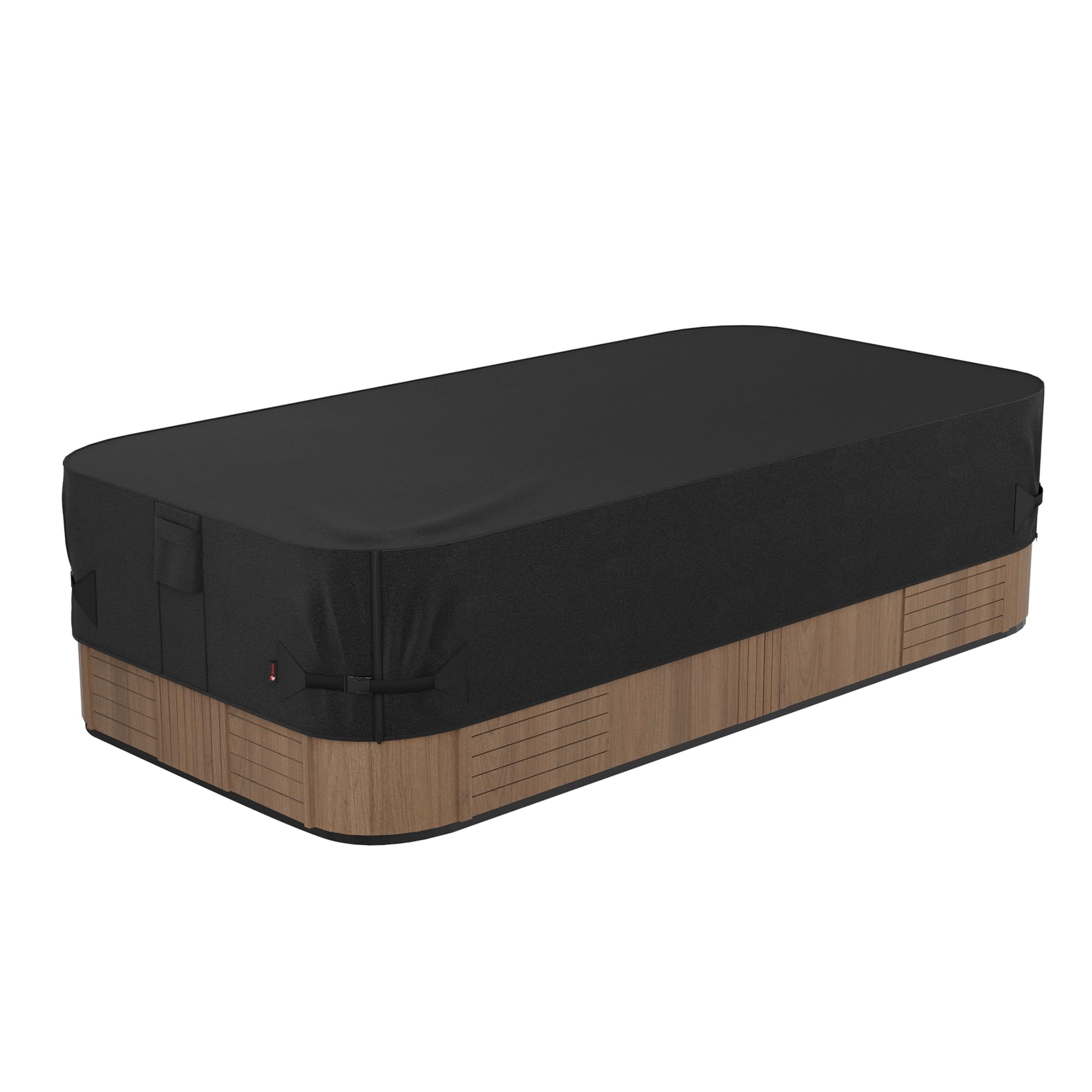 Ibirdie Outdoor Waterproof Hot Tub Swim Spa Cover 170 X 97 Inch Fit 8 X 14 Ft, 168 X 96, 164 X 92, 166 X 90, 800D Heavy Duty Wea