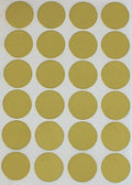 Royal Green Invitation Seal Stickers In Gold Foil -Dots Round Stickers 25Mm - 600 Pack