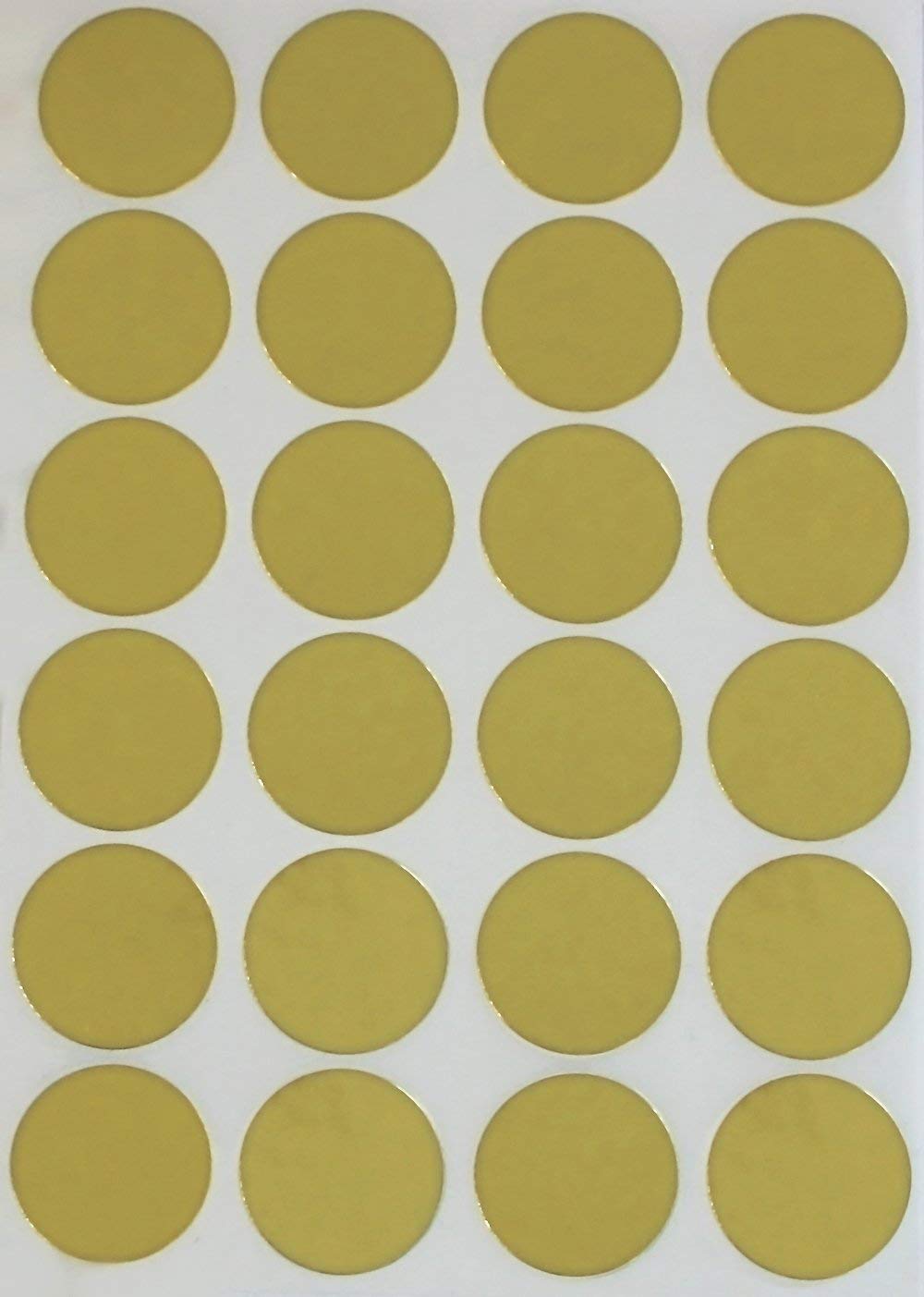 Royal Green Invitation Seal Stickers In Gold Foil -Dots Round Stickers 25Mm - 600 Pack