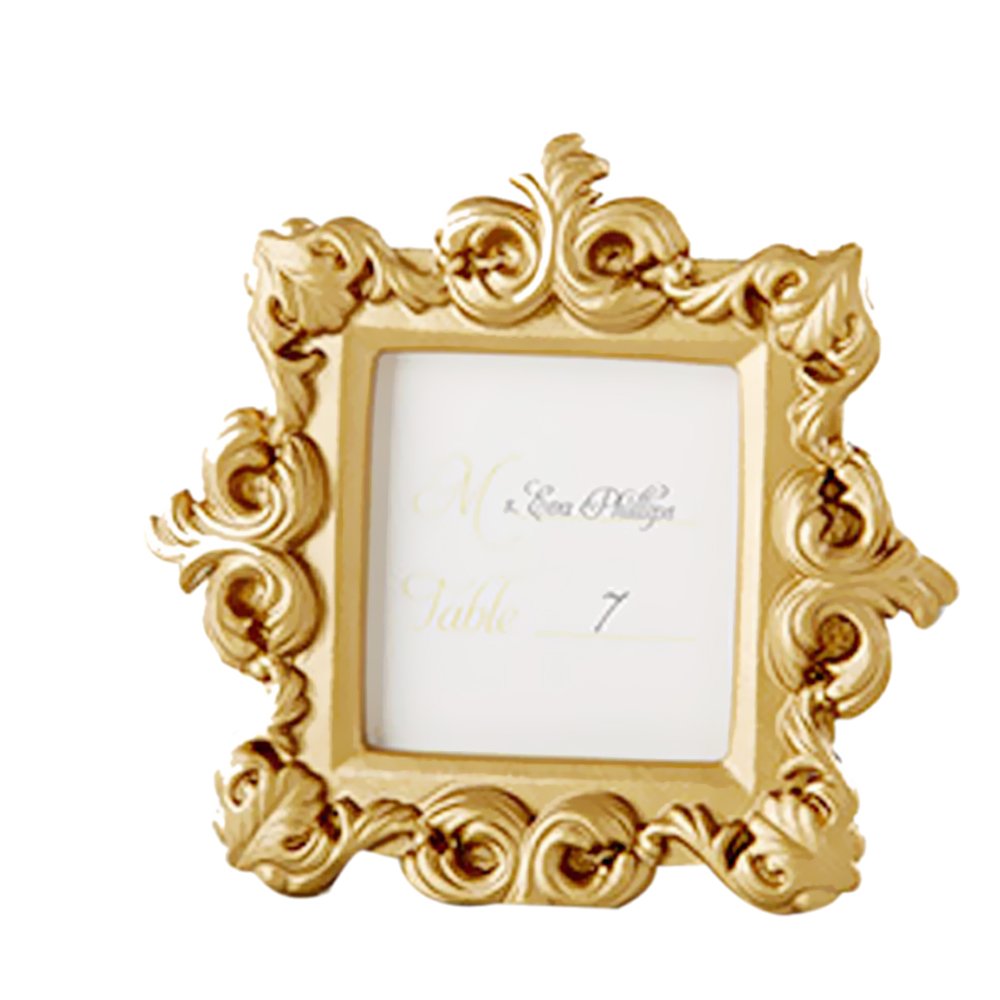 Kate Aspen Royale Baroque Place Card/Photo Holder, Gold