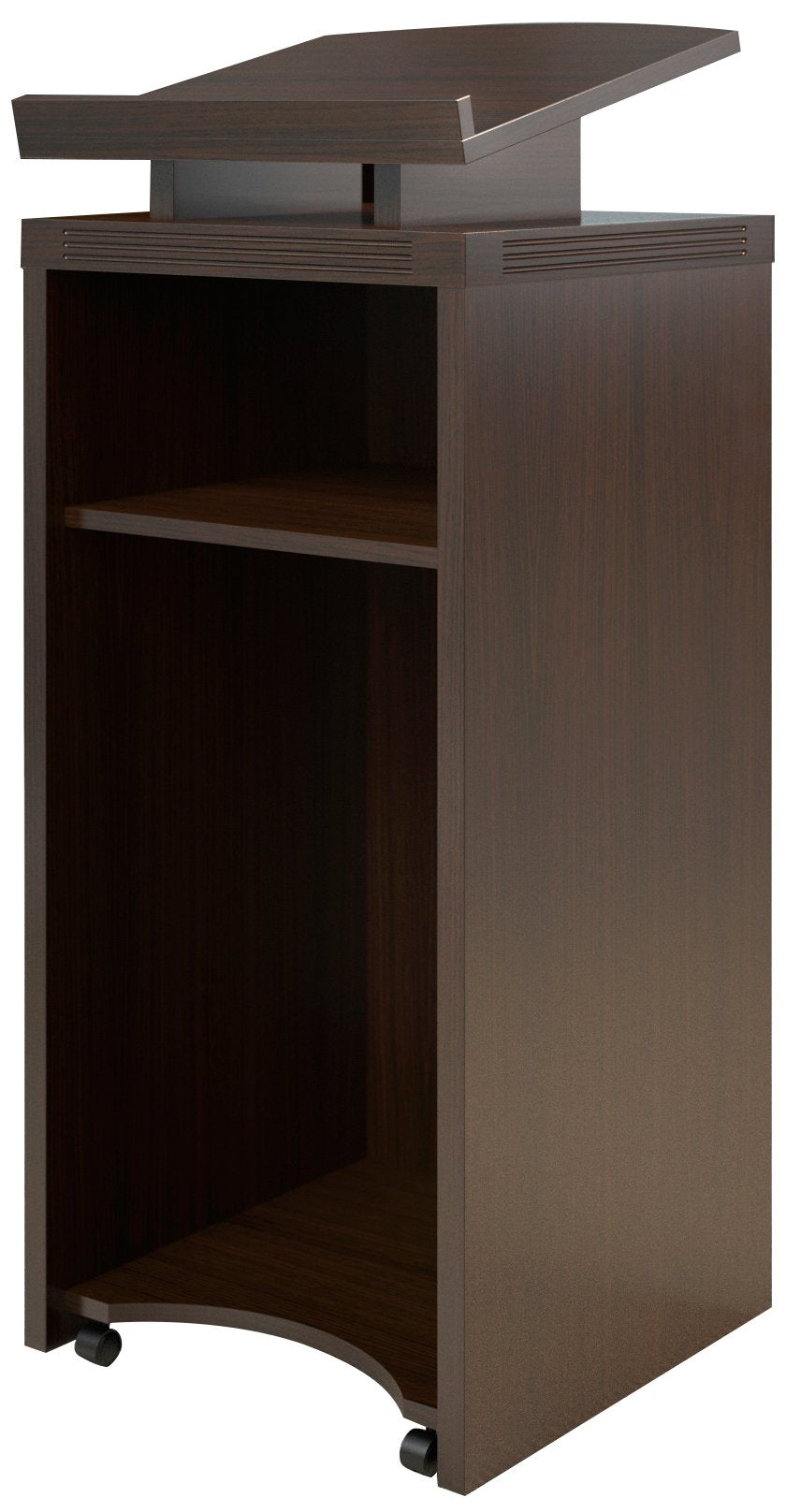 Safco Mayline Alctldc Aberdeen Lectern, Mocha Laminate