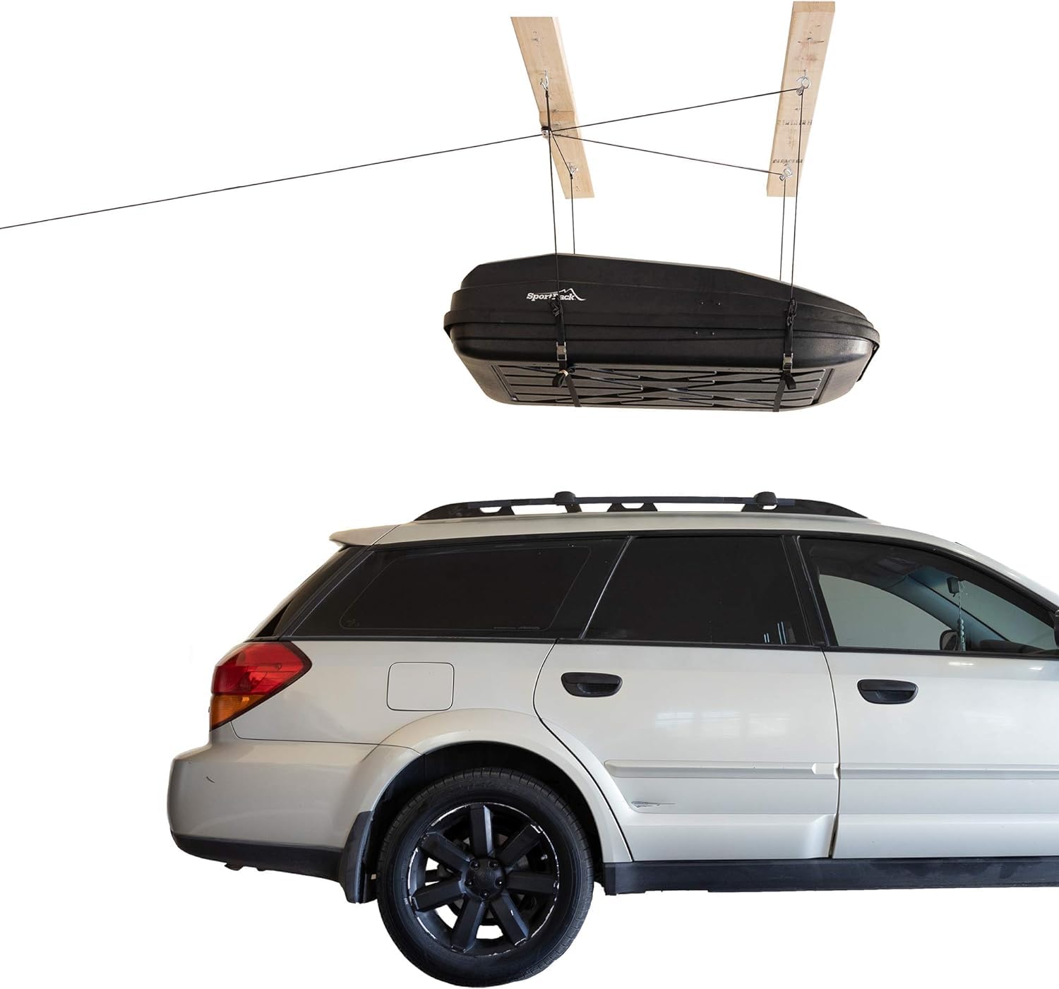 HARKEN Hoister Overhead Garage Storage Hoist System for Kayaks, Canoes, Surf & Paddle Boards, (60lb Capacity, 12ft Ceiling) Self