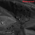 UCARE Waterproof Double Wide Patio Chaise Lounge Chair Cover, 82in Black Rattan Daybed Protector for Outdoor Furniture