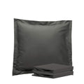 Ntbay 100% Brushed Microfiber 26X26 Euro Pillow Shams Set Of 2, Super Soft And Cozy European Throw Pillow Covers, Wrinkle, Fade, Stain Resistant Square Pillow Cases, Dark Grey
