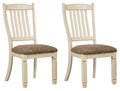 Signature Design by Ashley Bolanburg 20 Upholstered Dining Room Chair, Set of 2, Antique White