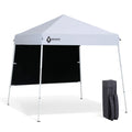 ARROWHEAD OUTDOOR 6x6 Top / 8x8 Base Backpack Pop-up Canopy with Sunwall, Sand Bags, Guide Ropes, Ground Stakes, UV-Resistan