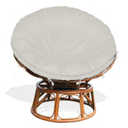 Iceberg Elf Papasan Cushion Cover Only,(For 40In-50In Outdoor Papasan Chair Cushion Covers) Beige Zipper Design For Easy Closure