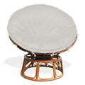 Iceberg Elf Outdoor Papasan Cushion Cover Only,(For 47In-55In Papasan Cushion Cover Waterproof) Beige, Zipper Design For Easy Cl