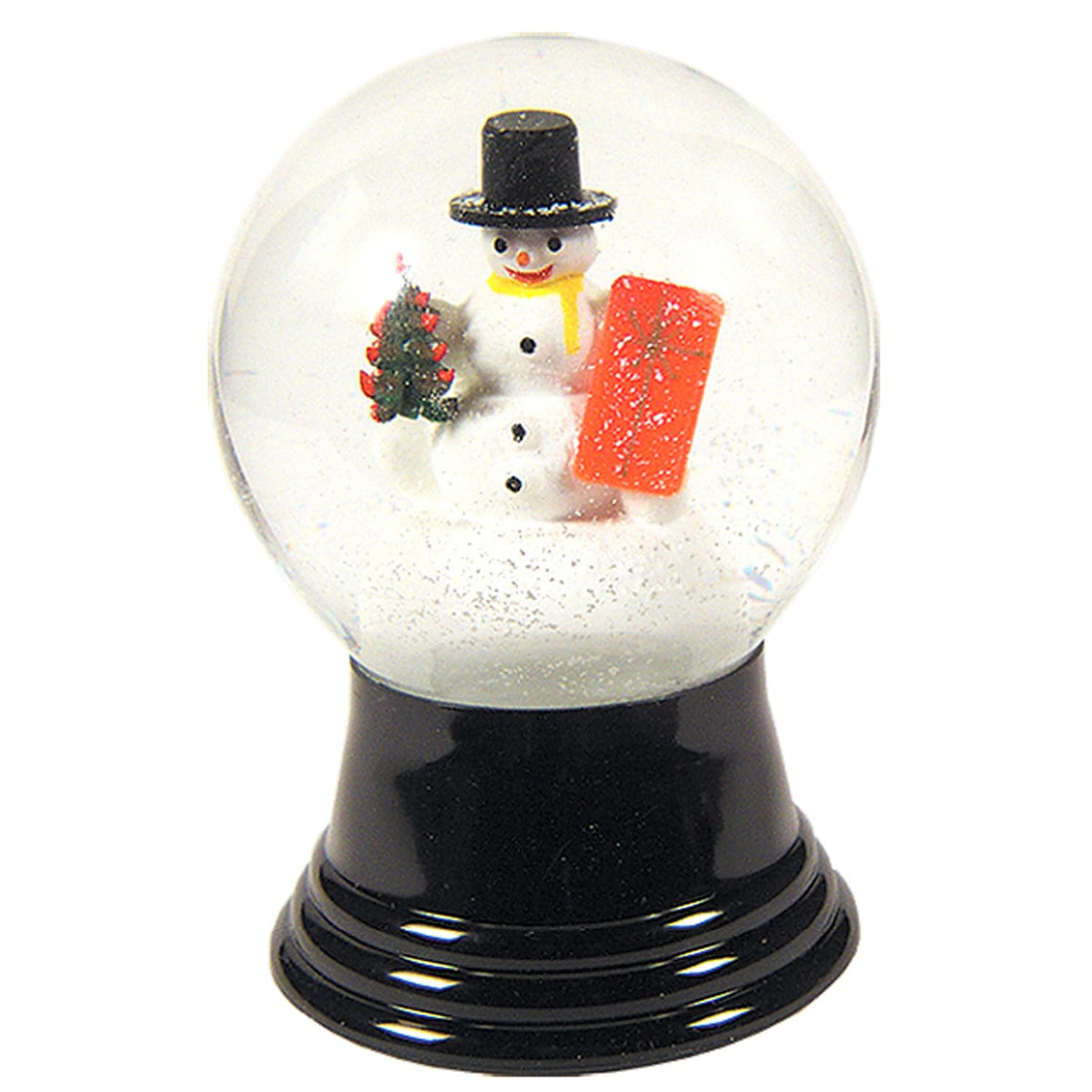 Alexander Taron Importer Pr1479 Perzy Snowglobe, Medium Snowman With Gift-5&quot; H W X 3&quot; D, 5&quot; X 3&quot; X 3&quot;, White