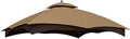Mastercanopy Replacement Canopy Top For Lowe'S Allen Roth 10X12 Gazebo #Gf-12S004B-1 (Beige Plaid)