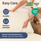 Extra Deep Pocket Cal King Sheets - 4 Piece Breathable & Cooling Bed Sheets - Hotel Luxury Bed Sheet Set - Soft, Wrinkle Free & Comfy - Easily Fits Extra Deep Mattresses - Deep Pocket Off White Sheets