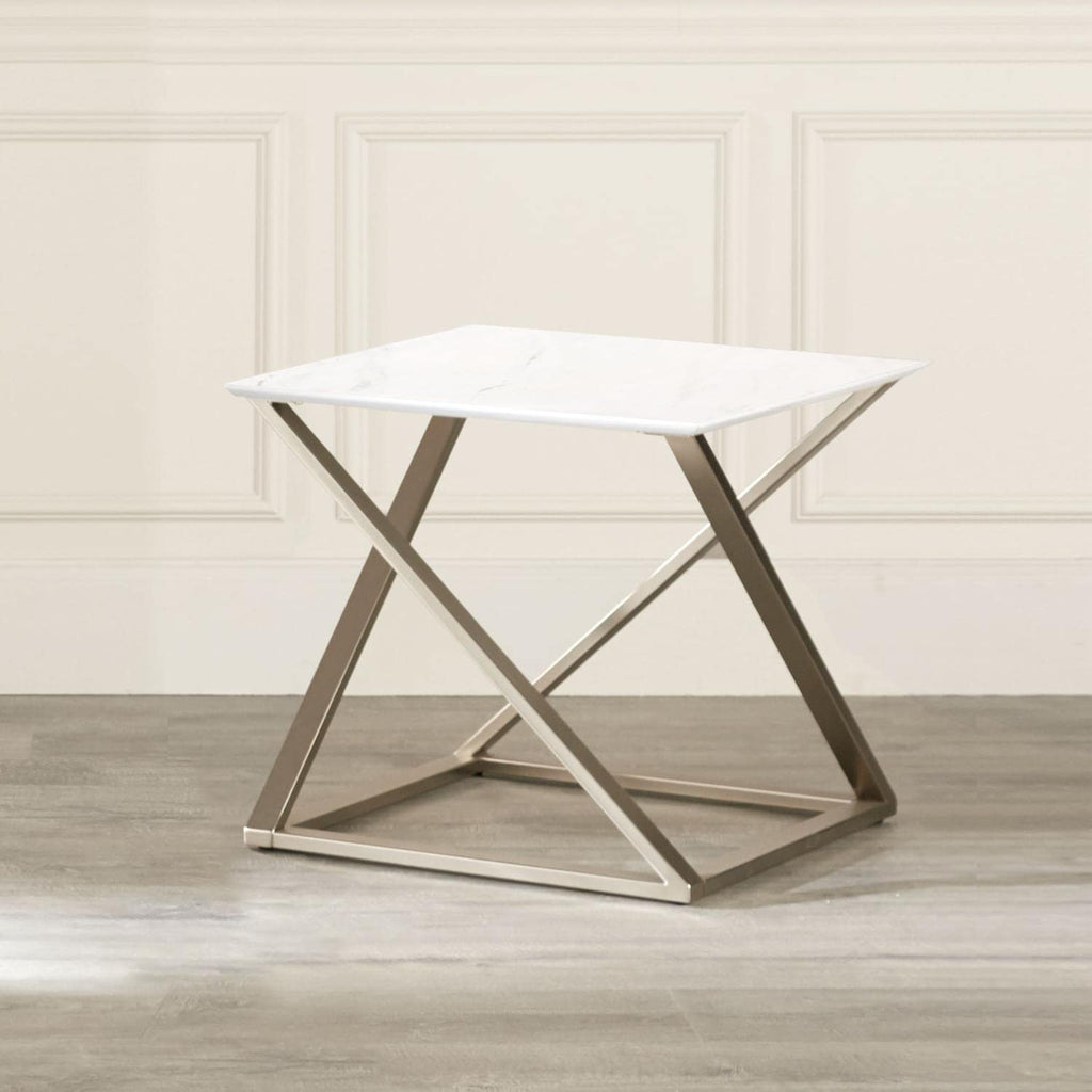Steve Silver Zurich 3-Piece Occasional Table Set with White Finish ZU1003PC