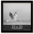 wallsthatspeak 29x30 Black Picture Frame for Puzzles Posters Photos or Artwork