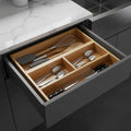 Zelphora Bamboo Drawer Organiser Set, Waterproof Modular Bamboo Drawer Bins, EcoConscious Bamboo Drawer Storage, Bamboo Drawer 