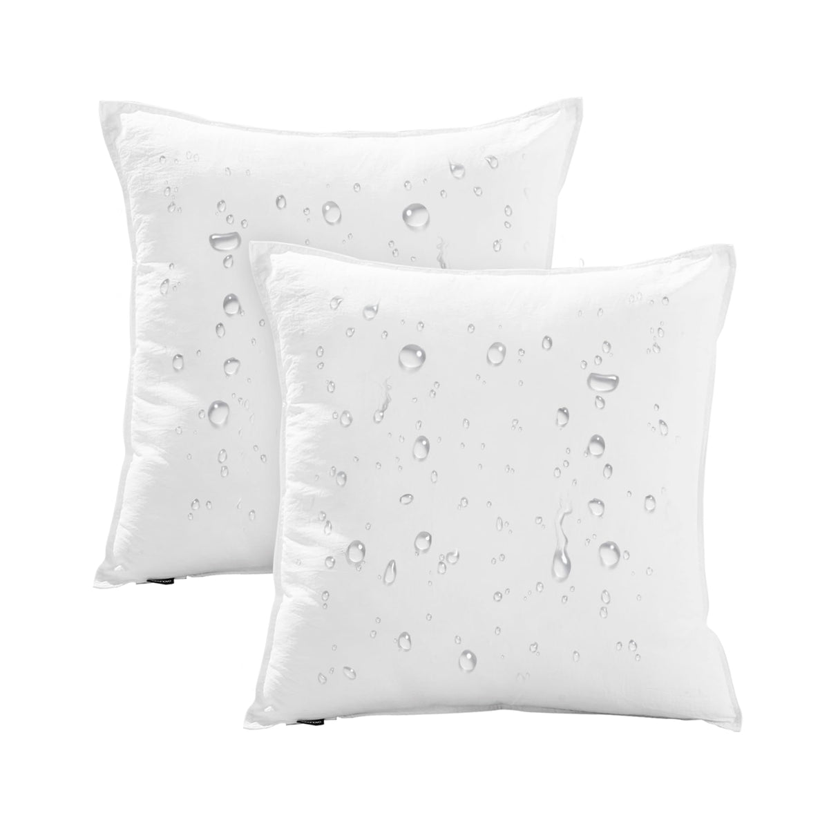 Deconovo Waterproof Outdoor Pillows, Decorative White Throw Pillows For Tent, Park, Porch Swing, Patio Furniture, Water-Resistan