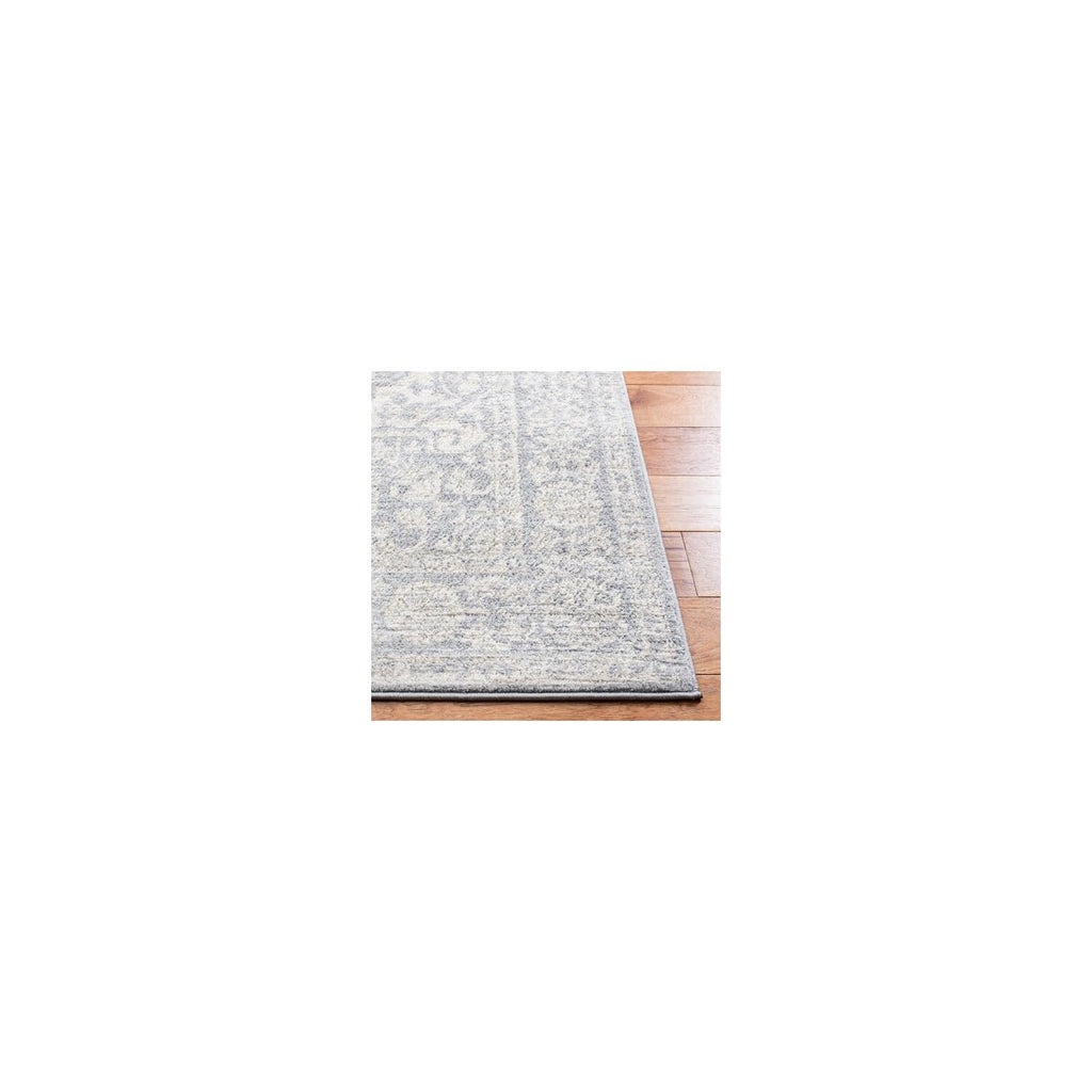 Safavieh Brentwood Collection Runner Rug - 2' X 12', Light Grey & Ivory, Medallion Distressed Design, Non-Shedding & Easy Care,