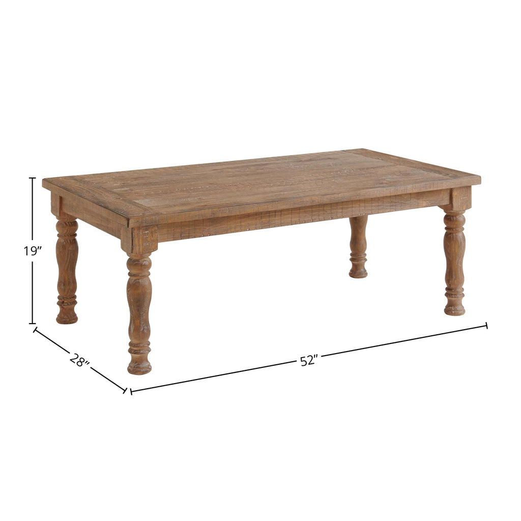 Intercon Highland Turned Leg Coffee Table, 52x28