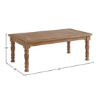 Intercon Highland Turned Leg Coffee Table, 52x28