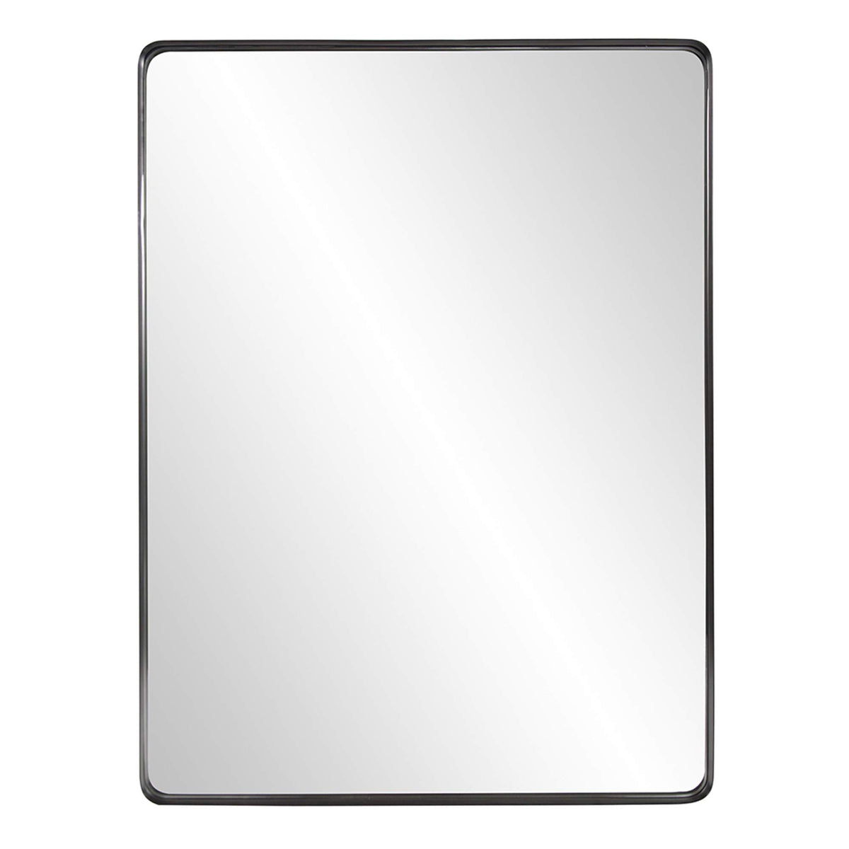 HomeRoots Rectangular Stainless Steel Frame with Brushed Black Finish