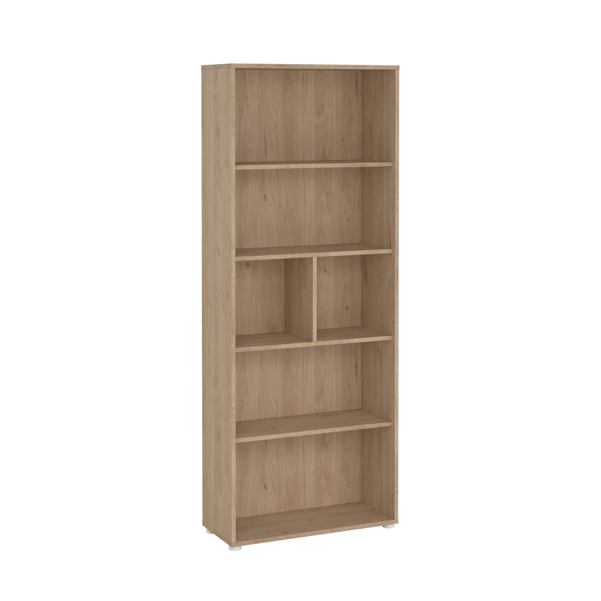 Sign 6 Shelf Boockase, Home Office Storage, Jackson Hickory