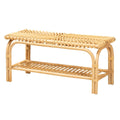Baxton Studio Himari Rattan Bench, Natural Brown (233-13164-HiT)