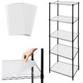 Sliner 8 Pack 11.8 x 16.6 Inch Wire Shelf Liner Clear Plastic Waterproof Liners for Organizing Metal Rack Shelves, Kitchen Cabin