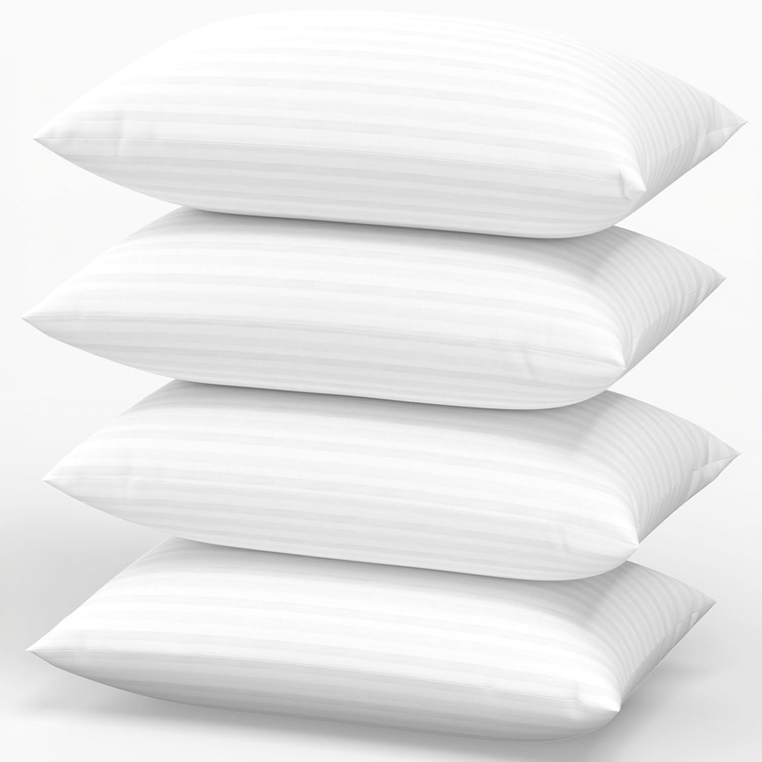 Favocama Pillows Standard Size Set Of 4 Hotel Collection Bed Pillow For Sleeping Pillows 4 Pack For Back, Stomach Or Side Sleepe