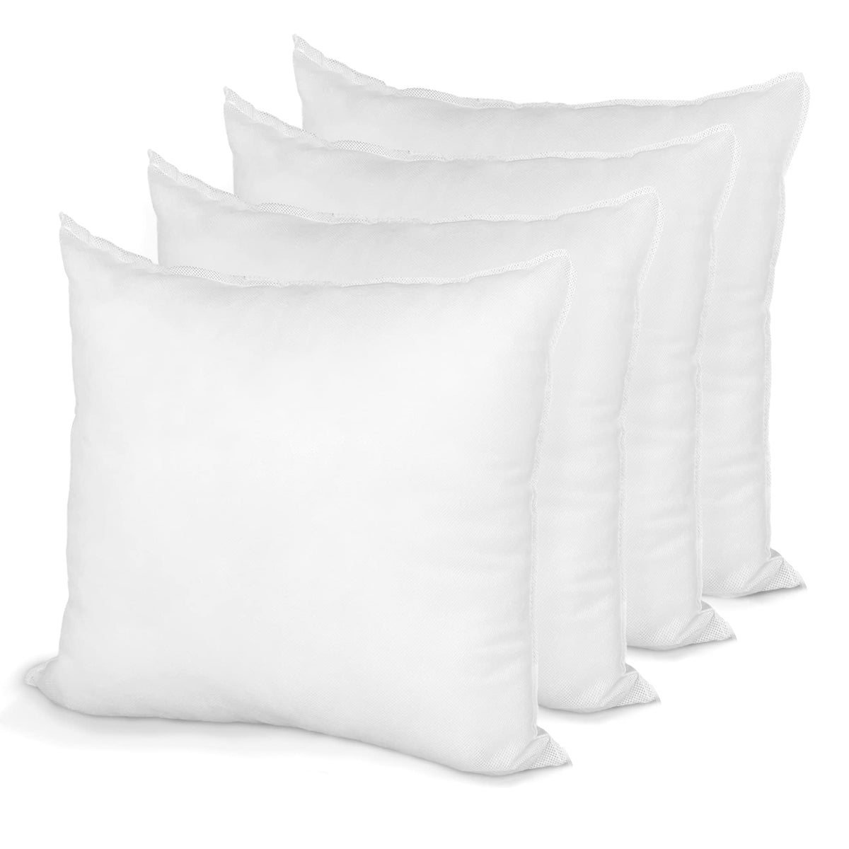 Pillow Insert 12' X 12' Polyester Filled Standard Cover (4 Pack)