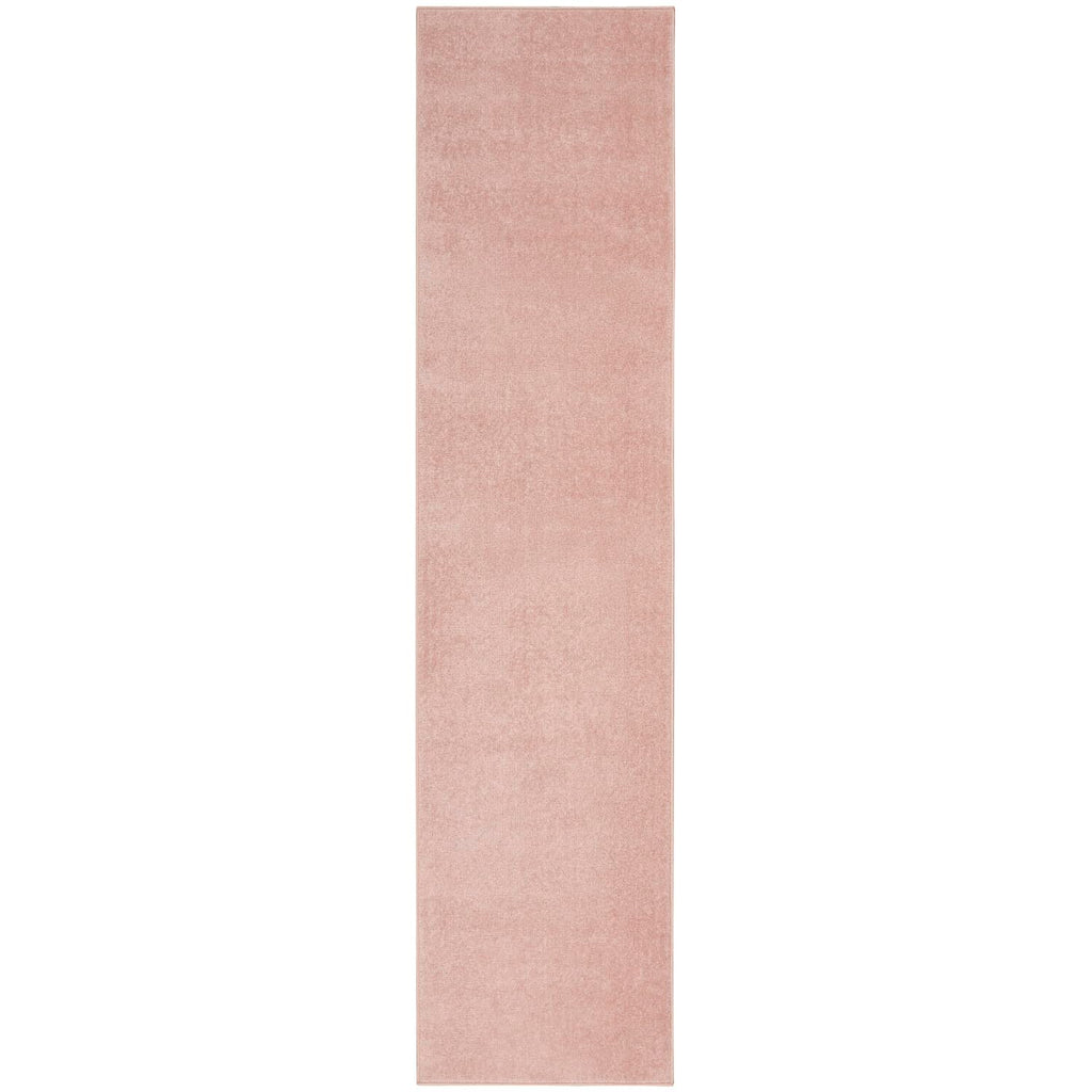 Nourison Essentials Solid Indoor/Outdoor Pink 2'2' X 14 Area Rug, Easy Cleaning, Non Shedding, Bed Room, Living Room, Dining Room, Deck, Patio, Backyard (2X14)