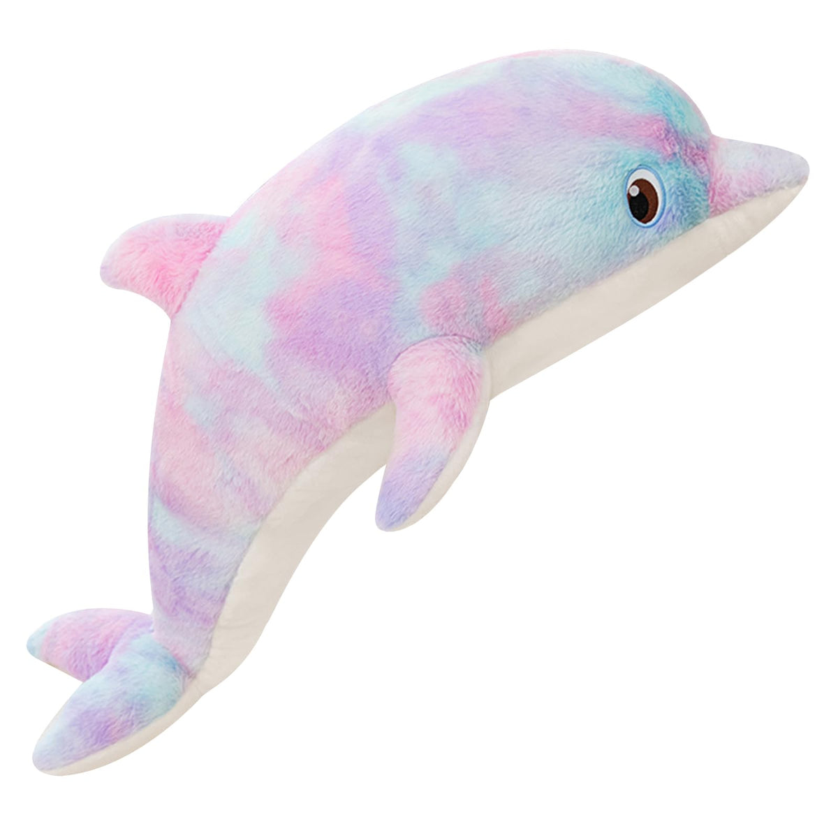 Lvpu Dolphin Plush Toy Pillow, Super Soft Sea Animal Plush Toys, 39 Inches, Purple Orchid