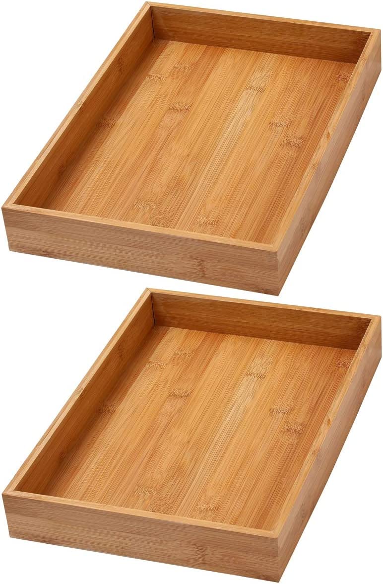 YBM Home 319-2 Drawer Organizer Storage Box, 10x14x2, Natural