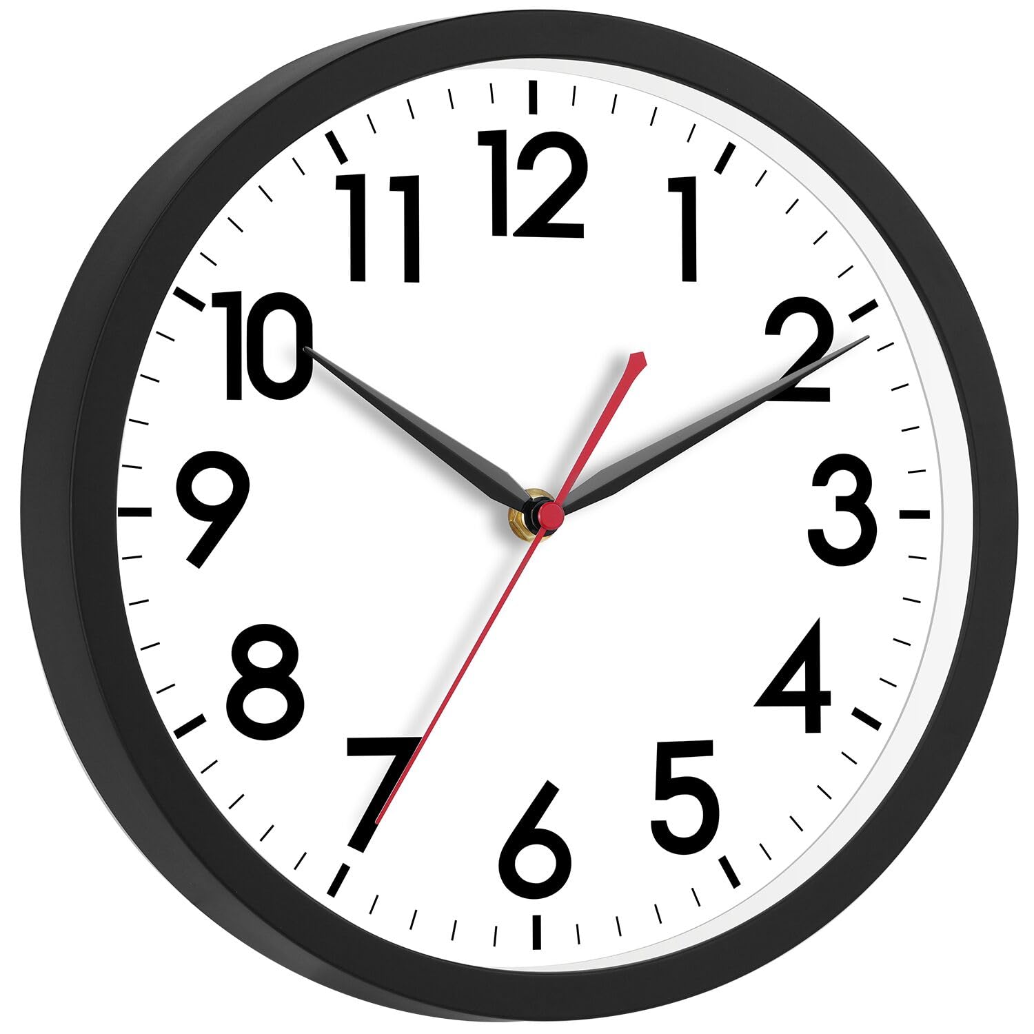 AKCISOT 12 Inch Wall Clock Silent Non-Ticking Modern Wall Clocks Battery Operated - Analog Classic Clock for Office, Home, Bathr