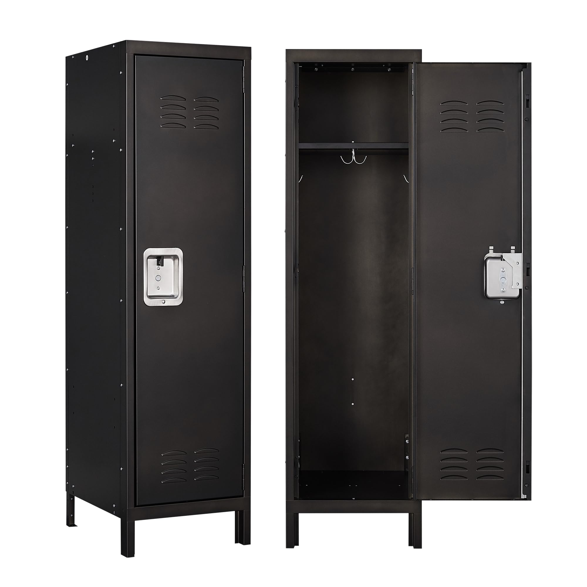 Anxxsu Metal Storage Locker, Lockable Employees Metal Locker With Door, 55' Height Steel Locker For Home, School, Office, Gym (