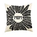Ogiselestyle Happy Mother'S Day Throw Pillow Cover, 18 X 18 Inch Mom Gift Cushion Case Decoration For Sofa Couch