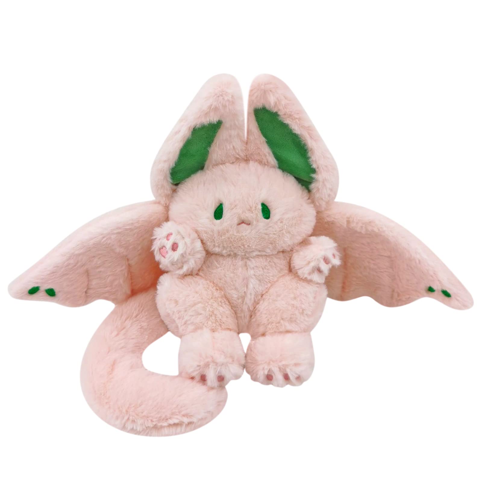 PEACH CAT Cute Bat Bunny Plush Pillow Kawaii Bat Rabbit Stuffed Animal for Kids Pink 12'