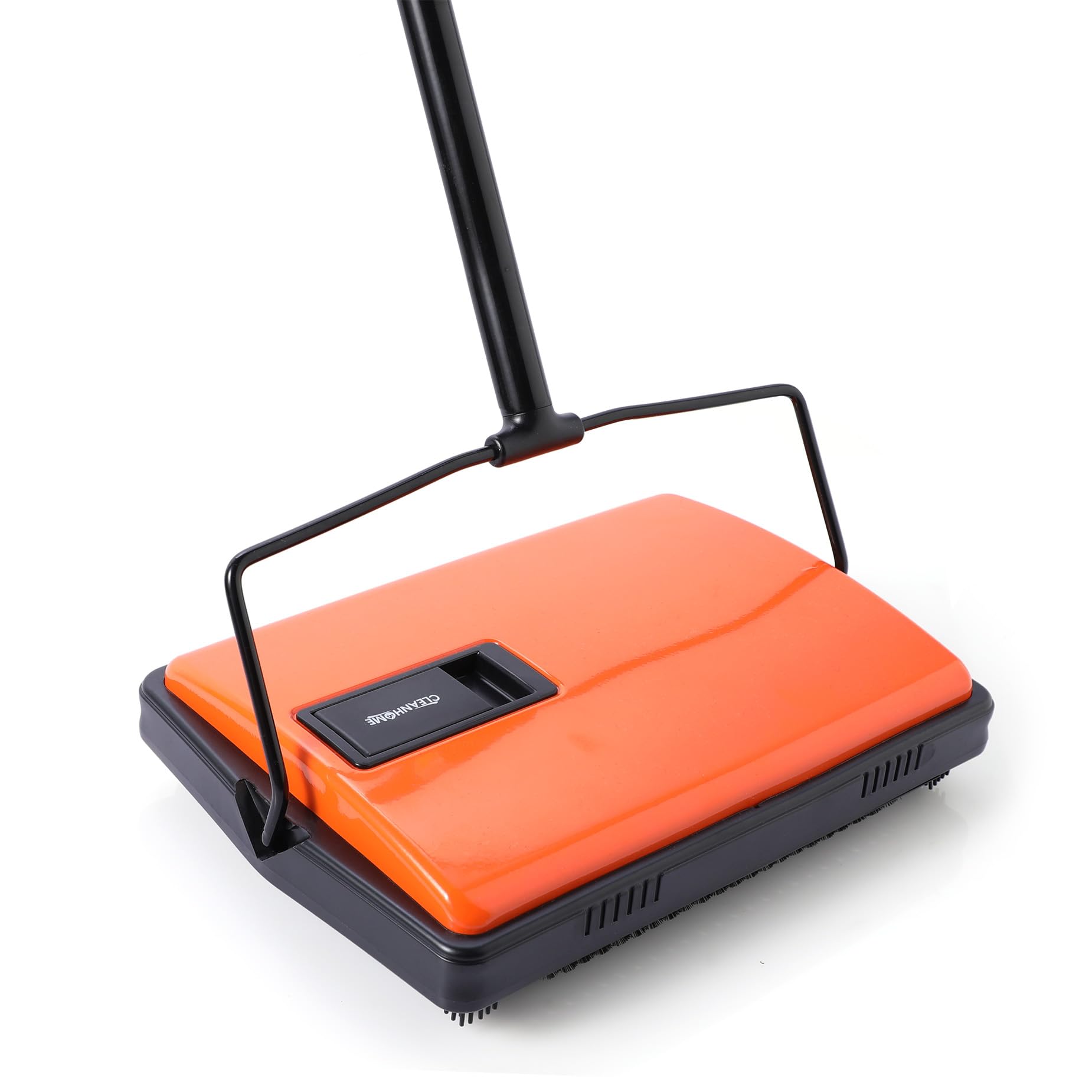 CLEANHOME Manual Carpet Sweeper for Pet Hair - Rotating Brush Floor Sweeper, Lightweight Push Broom for Classroom Rugs, Non-Elec